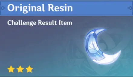 Original Resin In the game