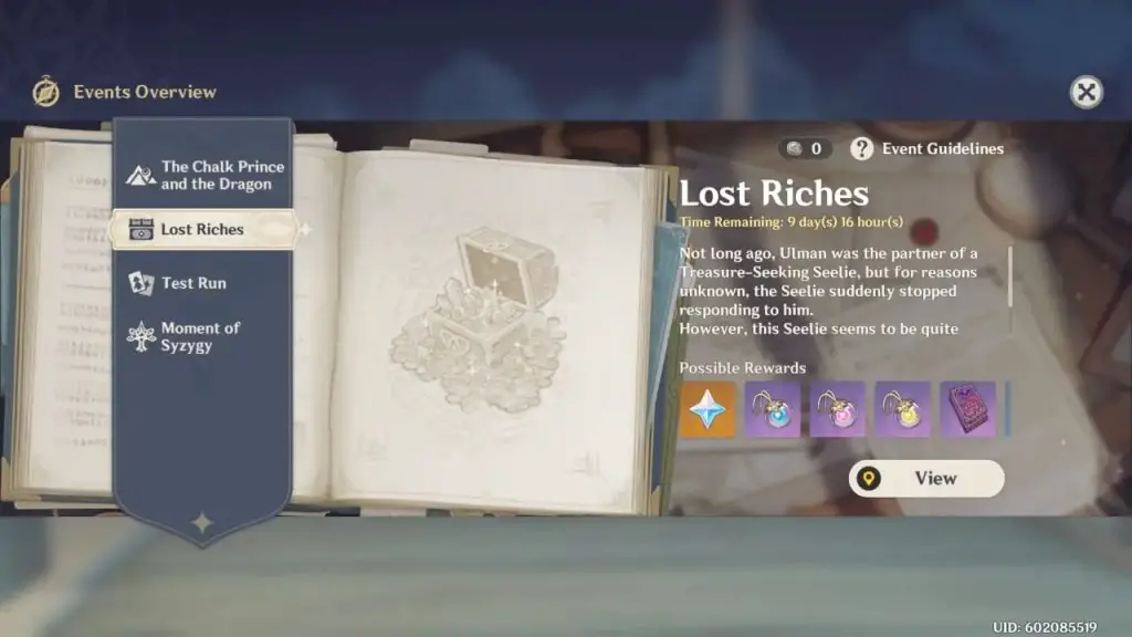 Lost Riches Details
