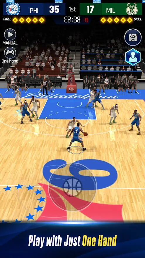 NBA NOW 22 offers an entertaining gameplay with simple controls