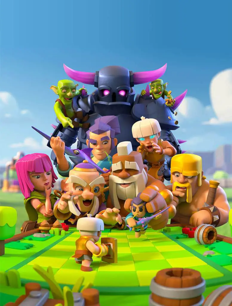 Clash Mini- heroes and other characters
