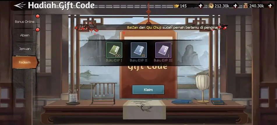 The Return of Condor Heroes Codes Rewards