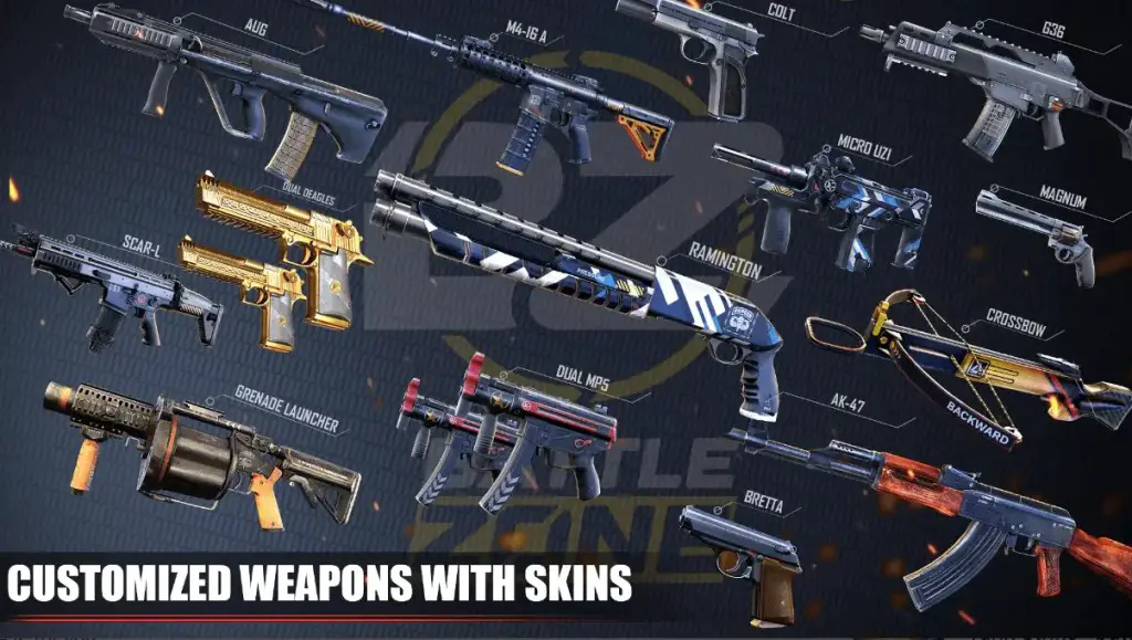 Customize your weapons and use your best to win.