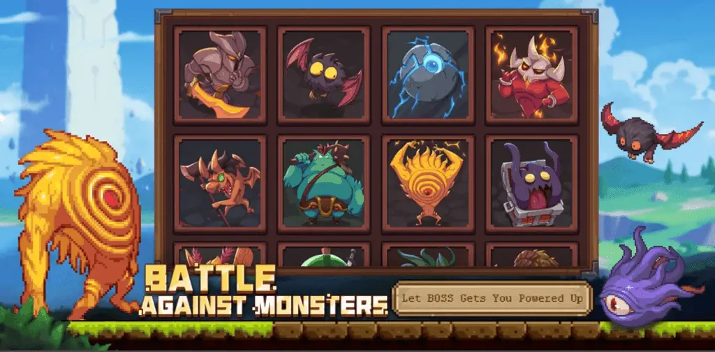 Show your powers to these powerful monsters.