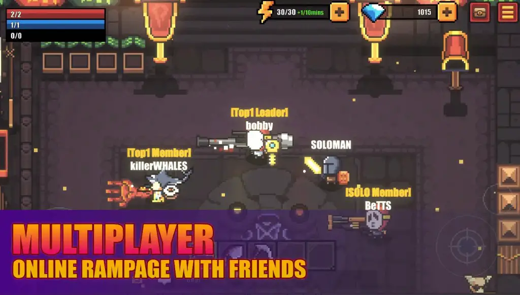 Enjoy multiplayer mode with your real friends.